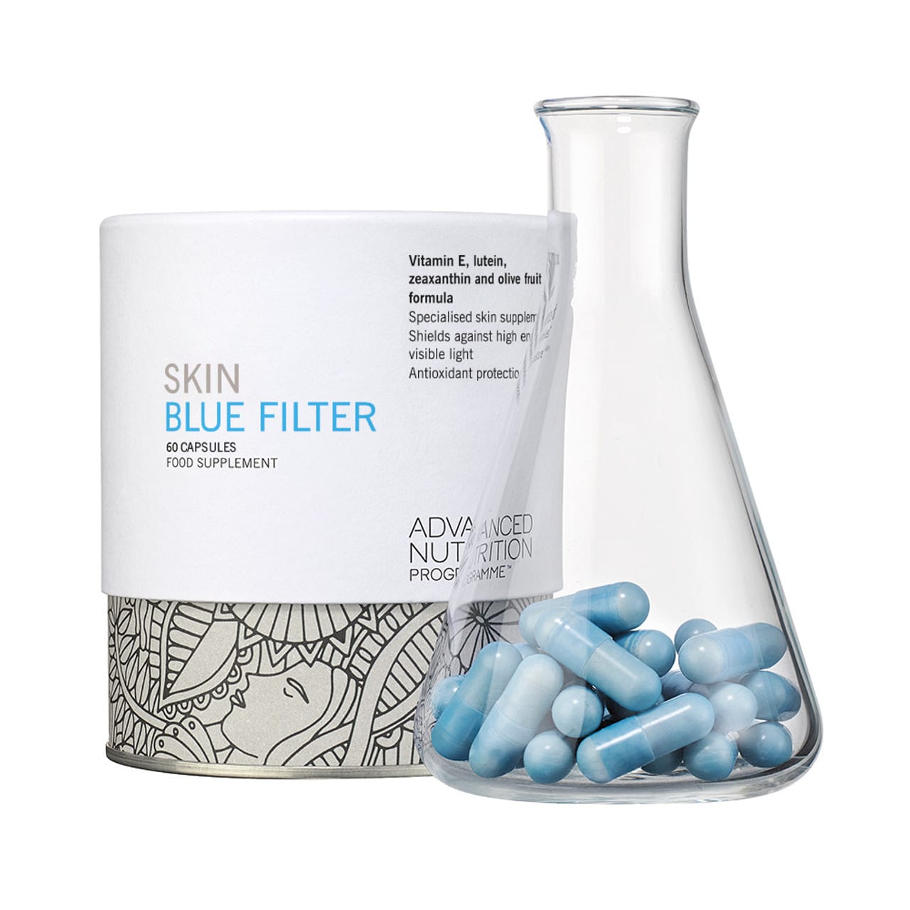 advanced nutrition blue skin filter